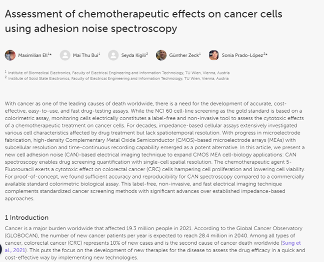 Assessment of chemotherapeutic effects on cancer cells using adhesion noise spectroscopy