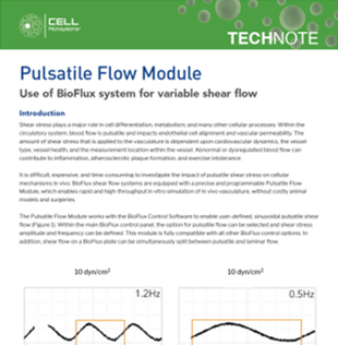 BioFlux pulsatile flow module tech note
