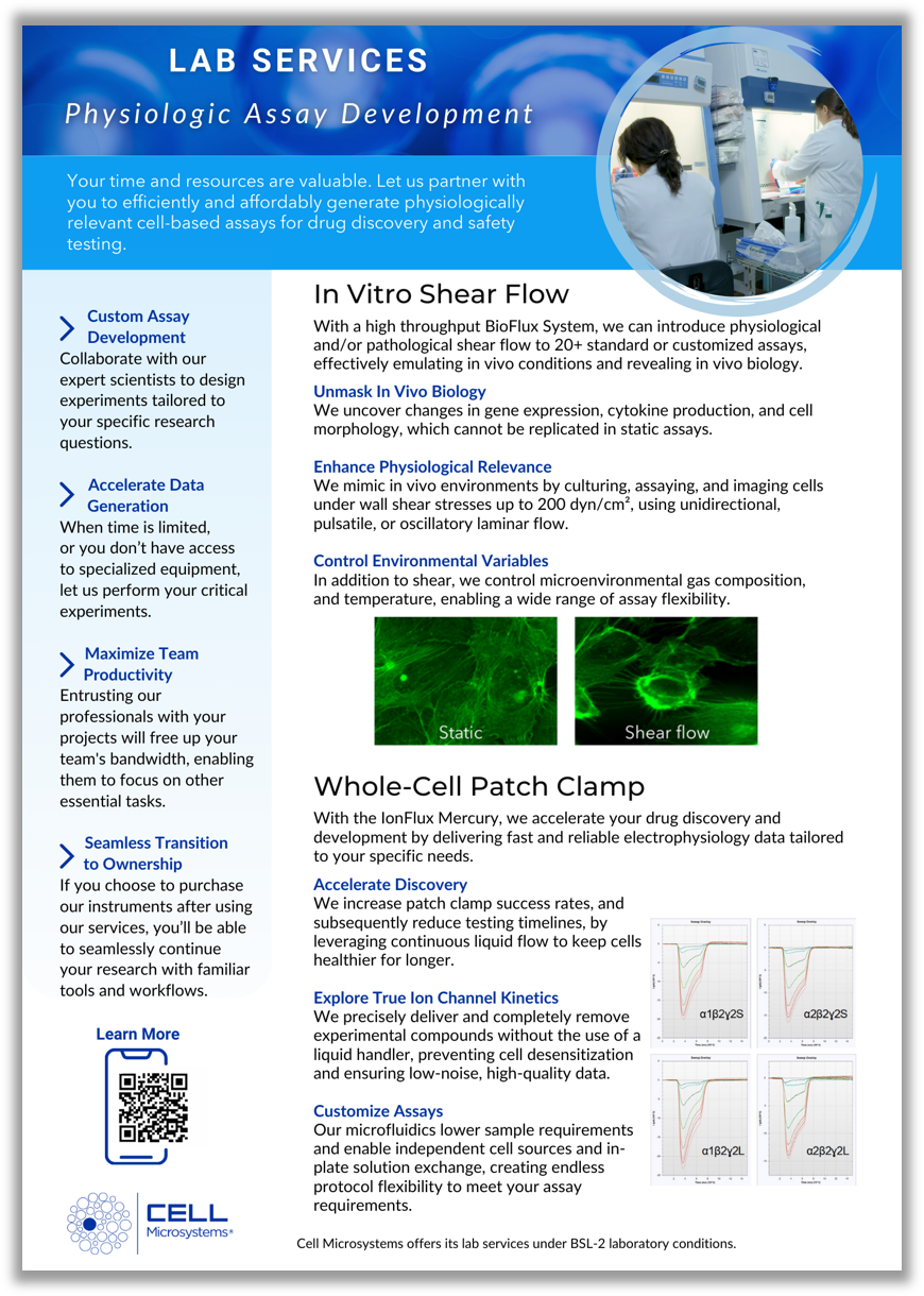 BioFlux IonFlux lab services