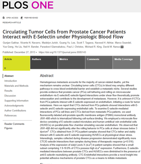 BioFlux publication using CTCs