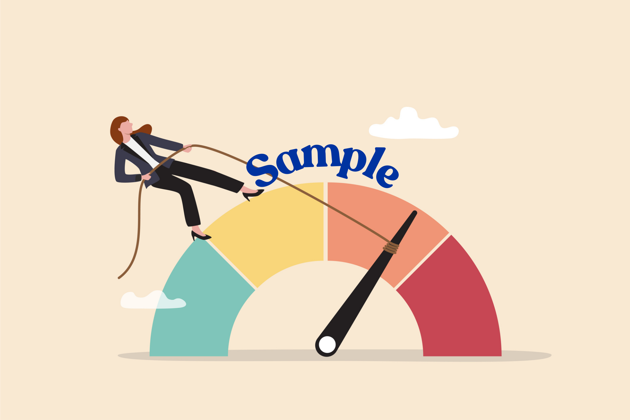 cartoon of decrease sample usage