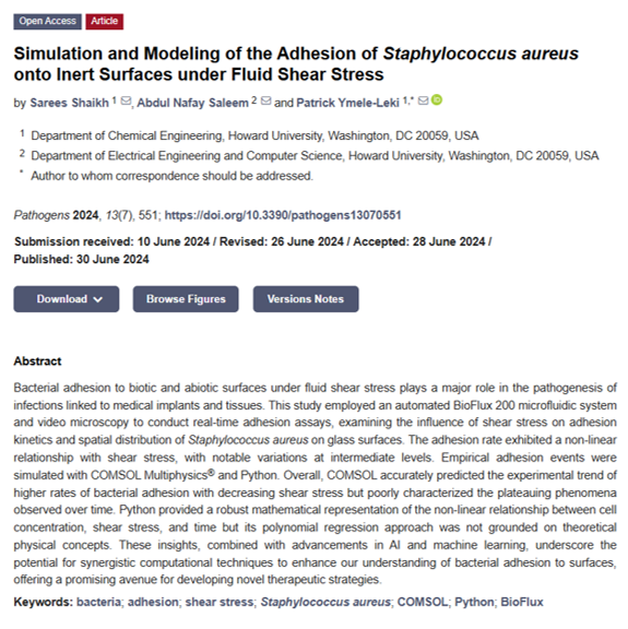 A journal article using BioFlux glass bottom plates